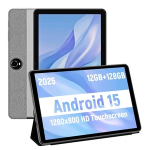 2025 Android 15 Tablet,11-inch,Android Tablet: Face Unlock, 6+6GB+128GB+1TB E... - Picture 1 of 7