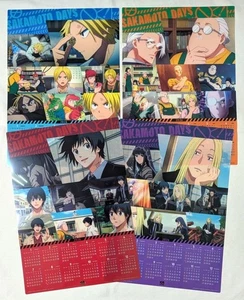 Calendario poster trasparente Sakamoto Days 2026 set completo di 4 esclusive Kura Sushi - Foto 1 di 3