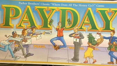 Vintage 1994 PAYDAY Board Game Parker Brothers Rate Original Complete Education - Image 1 of 4