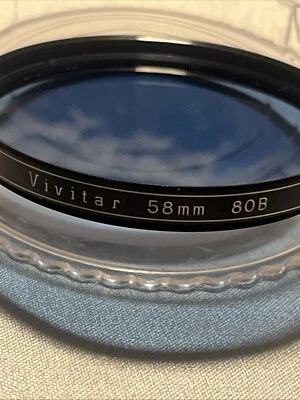 Vivitar 80B 80 B 58mm Filter Lens Camera Photography Vintage #007 - Image 1 of 3