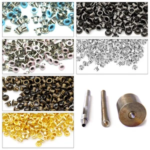 2mm Eyelet Setter Tool Kit Hole Punch with 100 Free Brass Eyelets Leather Crafts - Picture 1 of 39