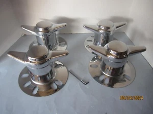 4 ASTRO SUPREME CENTER CAPS 2 BAR DOME SPINNERS/KNOCK OFF UNILUG WHEELS 15 14 - Picture 1 of 2