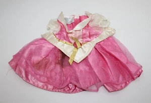Build A Bear Outfit Gold Pink Dress Flowers Princess Fancy Regular Size White  - Picture 1 of 5