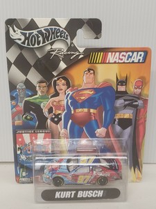 Hot Wheels Justice League Kurt Busch Ford Stocker Nascar  2004 1:64