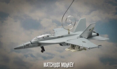 USN F/A 18E Super Hornet Fighter Jet Adorno de Navidad Personalizado F-18 F18 Avión Foto 1 de 4