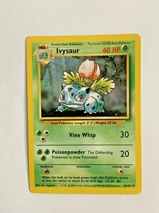 IVYSAUR - Juego Base - 30/102 - Carta Pokemon - 1999 - WOTC - No Holo -- EXCELENTE - CASI NUEVO - Imagen 1 de 2
