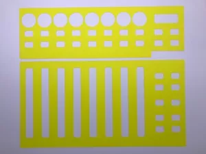 3 gelbe Overlays für Behringer BCF2000 - Bild 1 von 1