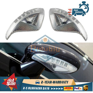 Left & Right Mirror Light Lens For Bentley Continental Gt Gtc Flying Spur NEW 