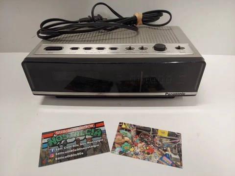 Panasonic Plastic Alarm Clock Radio Model RC-68 W Doze/Sleep Mode NO SOUND Cover