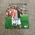 ALEXI LALAS Signed Autographed 8x10 Photo WORLD CUP FLAG NO SHIRT BAS BECKETT B