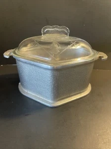 Cazuela triangular de utensilios de cocina Guardian Service de colección tapa de vidrio ¡Excelente! - Imagen 1 de 14