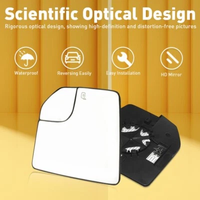 Espelho de passageiro lateral direito Ford F150 substituição de vidro 2015-2020 NOVO - Imagem 1 de 4