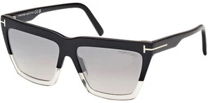 Tom Ford Eden Women's Square Sunglasses w/ Mirror Lens FT1110-05C-56 - Italy - Picture 1 of 3