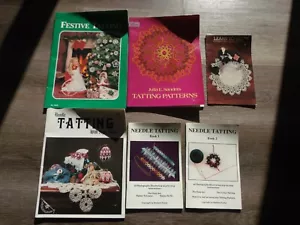 COLLECTIBLE LOT OF 6 TATTING BOOKLETS - Picture 1 of 1