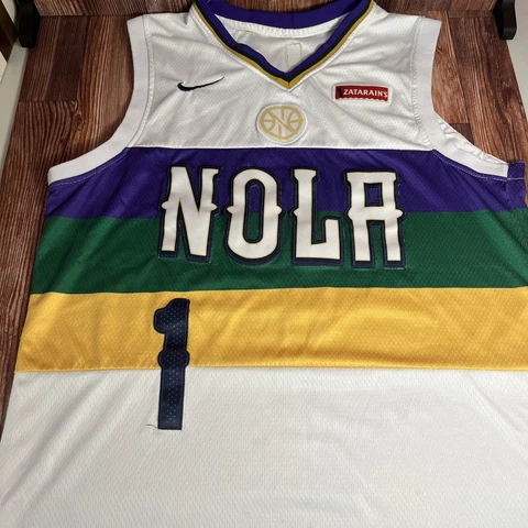 NIKE NEW ORLEANS PELICANS ZION WILLIAMSON MENS Size 50 “NOLA” EDITION JERSEY Cover