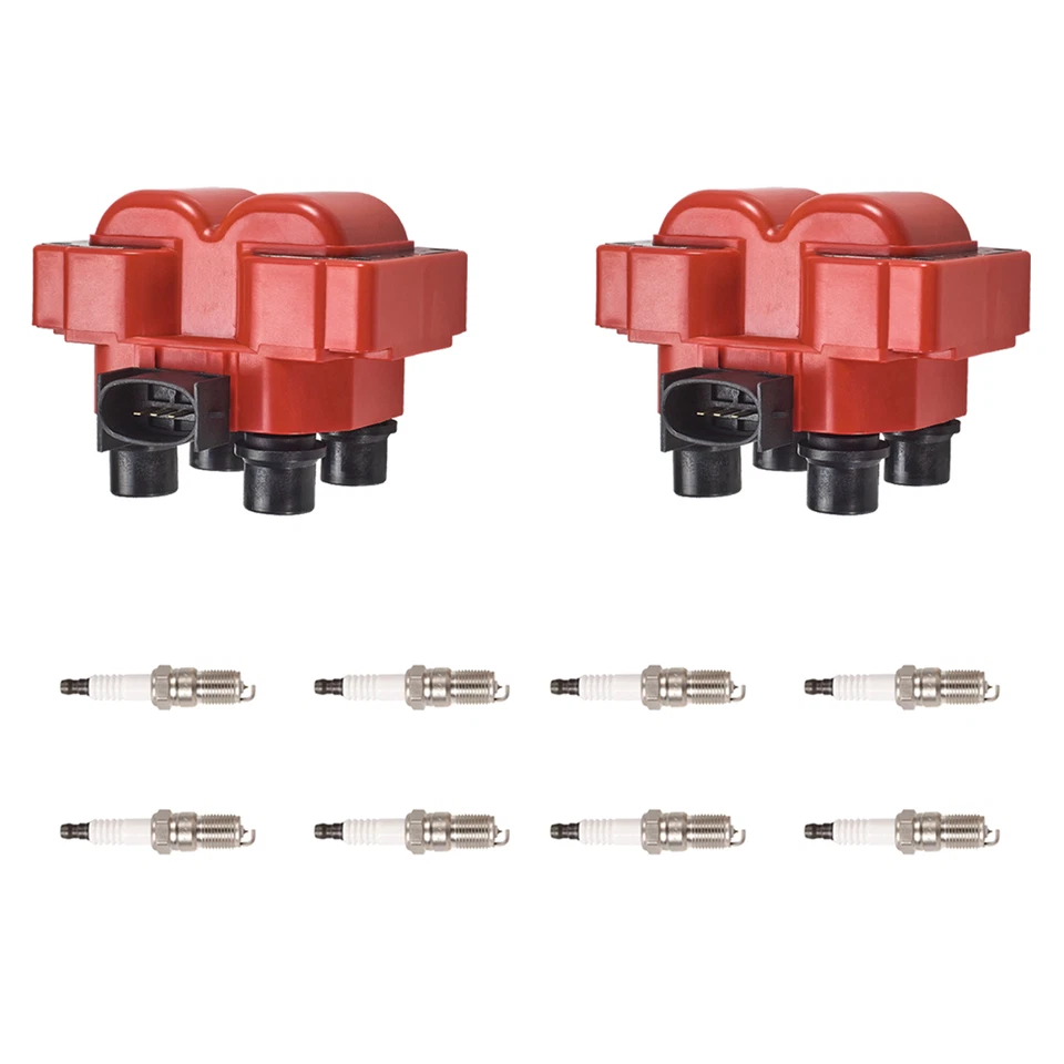 Spark Plug + High Engine Ignition Coil For 1988-2003 Ford Escort Focus 2.0L L4 - Image 1 of 1