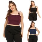 Vintage Crop Tops Tank Tops T-shirts Tank Top Short Simple Solid Color