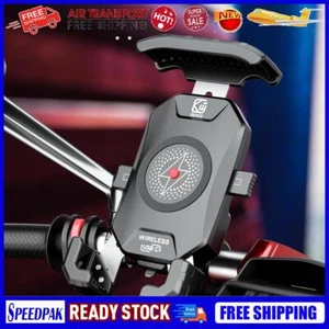 15W Wireless Charger Cell Phone Holder Fast Charging for Electric Bike Motorbike - Photo 1 sur 18