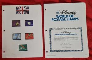 Disney World of Stamps : UK Peter Pan collection sheet - Foto 1 di 2