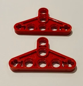 Lego Technik Technic 2905 Triangel 3 x 5 flach alte Form rot 2x 4142540 - Bild 1 von 1