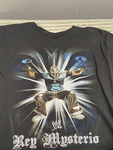 Vintage WWE Rey Mysterio Authentic Wrestling T-Shirt Lg Youth Small Adult - Picture 1 of 8