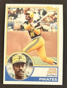 1983 Topps Dick Davis Baseball Card #667 Pirates OF VG O/C - Picture 1 of 2