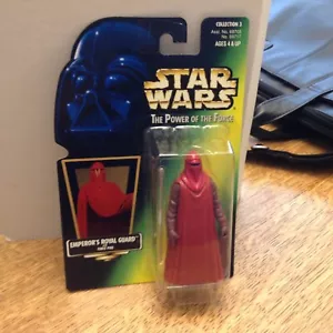 1997 Star Wars Power of the Force Emperor's Royal Guard Figure Green Card - Picture 1 of 2