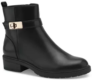 Giani Bernini Beccaa Women's Ankle Boots Black Faux Leather US Size 6 Medium - Picture 1 of 5