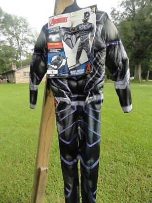 Kids Marvel Avengers LIGHT UP Black Panther child costume size Large 12-14 - Image 1 of 3