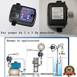 Pressostato elettronico interruttore a pressione autoclave e manometro digitale