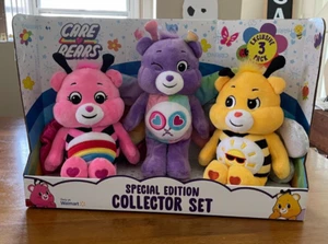 NIB Care Bears 40th Anniversary Special Edition Collectors Set Exclusive 3 Pack - Picture 1 of 2