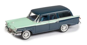 1957 Studebaker Commander Provincial 4-türig Kombi zweifarbig blau 1/43 Resine - Bild 1 von 3