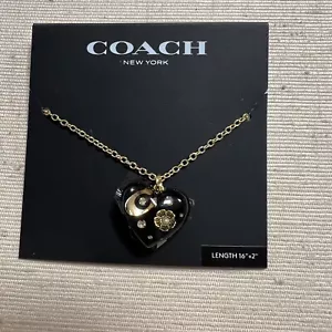 Collana Coach donna con ciondolo cuore firmata NUOVA - Foto 1 di 8
