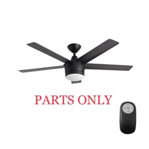 Solo parti Collezione Decoratori Casa MEWRY Nero Opaco 52"" Ventola da soffitto LED - Foto 1 di 28