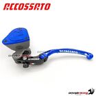 Radial clutch pump Accossato fluid reservoir & folding long lever blue 16X18 RST