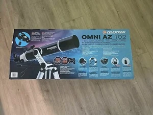 New Celestron Omni 102AZ Telescope, smart phone adapter and BlueTooth Open Box - Picture 1 of 1