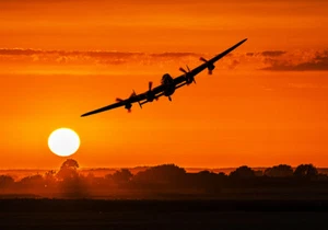 BBMF, Avro Lancaster, Leader, sunset canvas prints various sizes free delivery  - Picture 1 of 1