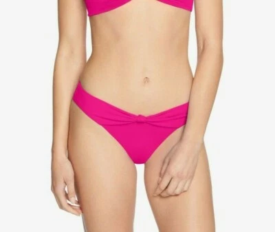 NOVA CALCINHA DE BIQUÍNI ROBIN PICCONE Olivia nó frontal perna alta tamanho XS fúcsia $86 - Imagem 1 de 3