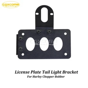 License Plate Bracket Tag Taillight Holder for Harley Chopper Bobber Cafe Racer - Picture 1 of 8