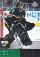 2000-01 Upper Deck Ice Hockey #69 Marty Turco RC Dallas Stars