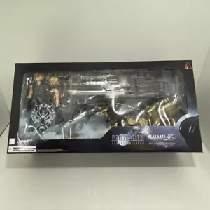 Final Fantasy VII 7 Advent Children Cloud Strife & Fenrir Play Arts Kai Figure - Picture 1 of 7