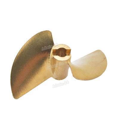 Rc Boat Prop 2 Blades Iridium Copper Propeller D50mm For 4.76mm 3/16" Boat Shaft - Image 1 of 4