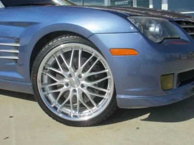 MRR GT1 Mesh Silver Wheels For Chrysler Crossfire 18x8.5/19x9.5 5x112 Rims Set 4 - Image 1 of 4