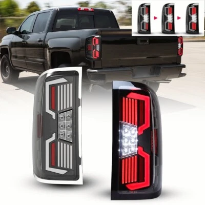 Luces traseras LED secuenciales para Chevy Silverado 1500 14-18 15-18 2500HD 3500HD Foto 1 de 4