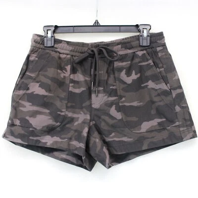 Pantalones Cortos Athleta Stratum Camuflados Verde Cintura Elástica Algodón Elástico Talla 6 Foto 1 de 4