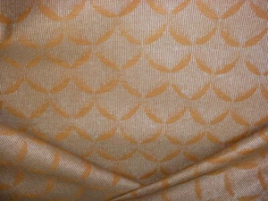 3-3/8Y Fortuny 5777 Scale Gold Geometric Cotton Print Upholstery Fabric - Picture 1 of 4