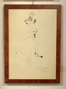 ENRICO COLOMBOTTO ROSSO (1925-2013) STUDIO DI FIGURA MASCHILE - CHINA SU CARTA - Foto 1 di 4