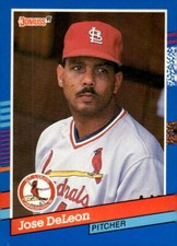1991 Donruss #128 Jose DeLeon - ST. Louis Cardinals