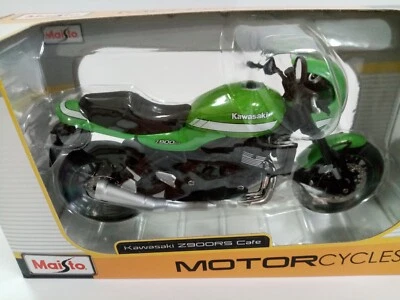 KAWASAKI Z900RS 2018 CAFE GREEN 1:12 Maisto Moto Die Cast Modellino - Immagine 1 di 4