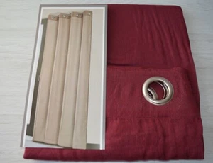 PANNELLO TENDA CONFEZIONATA MIS CM 140X280 COLORE BORDO ART BRASILIA - Imagen 1 de 2